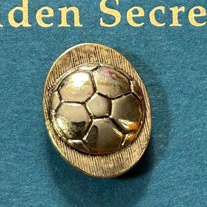 Set of 2 Soccer Pin With A Drop Down Loop ID Glasses Holders
